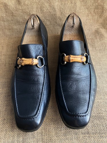 Mocassini gucci bamboo - gucci, uomo