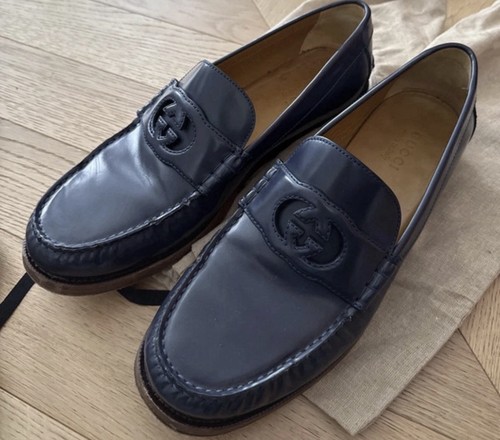 Gucci mocassini slip pelle - mocassini, slip-on