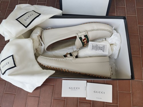 Gucci mocassini uomo pelle web - mocassini,